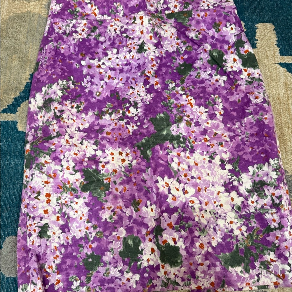 J. Crew Water Color Floral skirt.